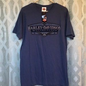 Harley Davidson men’s blue short sleeve L tee